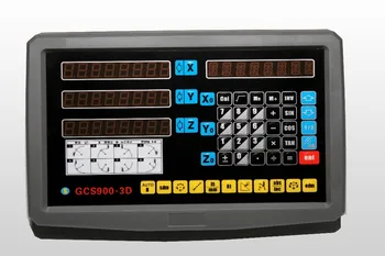 Nemokamas Pristatymas GCS900-3D staklės, frezavimo staklės su 3 ašių skaitmeninių vaizdų DRO sistema ir 3 gabalus tiesinė skalė / linijinis encoder