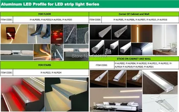 Nemokamas Pristatymas Kainuos 2m/vnt. LED Aliuminio Profilio Laiptų LED Profilis , LED Alu Profil Laiptai LED Šviesos Juostelės