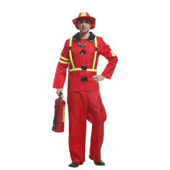 Nemokamas pristatymas karnavalas helovyno cosplay kostiumas Vyrams gaisrininkų Kostiumai Ugniagesių Cosplay kostiumai, Suaugusiųjų žaidimas uniformos