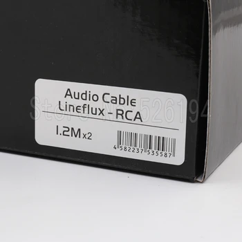 Nemokamas pristatymas Lineflux (RCA) Srautas Serijos audio RCA Kabeliai su anglies pluošto Rodis padengtą RCAplug