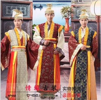Nemokamas pristatymas Ming Dinastijos Kostiumai, vyriški drabužiai, vyriški drabužiai veiklos dėvėti senovės Kinų kostiumas
