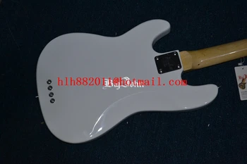 Nemokamas pristatymas naujos Big John fretless elektrinė bosinė gitara baltas su visoje bridge F-3387