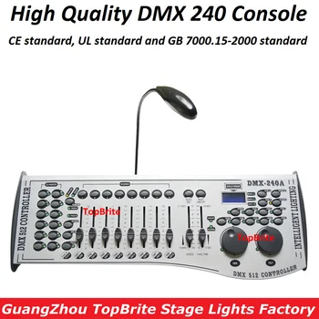 Nemokamas pristatymas NAUJOS DMX240 DMX Valdytojas Scenos Apšvietimas DJ įranga DMX Pulto LED Par Juda Galvos Prožektoriai, DJ Controller