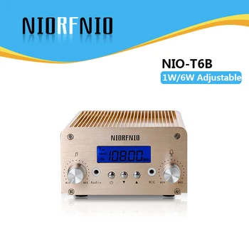 Nemokamas Pristatymas NINE-T6B 1W/6W PC Control Wireless FM Garso Transliavimo Siųstuvo 76MHz į 108MHz Kolonėlė