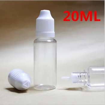 Nemokamas Pristatymas PET 20ml plastikinio buteliuko lašintuvu, 100vnt/daug, akių lašai, aliejai