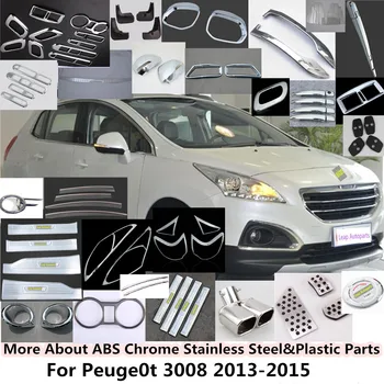Nemokamas pristatymas Peugeot 3008 2013 Automobilių Aliuminio lydinio pėdų Dujų/benzino/alyvos, Stabdžių Poilsio lempos rėmelis Pedalą NE 3PCS