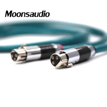 Nemokamas pristatymas pora Moonsaudio Ortofon 8NX gryno OFC vario garso sujungimo kabelis su anglies pluošto XLR kištukas