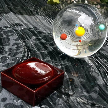 Nemokamas Pristatymas Saulės Sistemos Planeta Krištolo Rutulį Stiklo Srityje Prespapjė Namų Apdailos Feng Shui Amatai