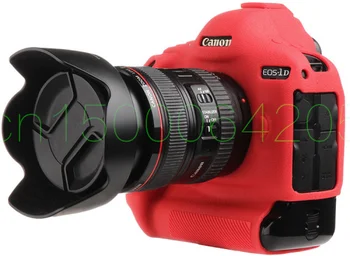 Nemokamas pristatymas VEIDRODINIAI SLR Camera Bag Lengvas Fotoaparato Krepšys silikono Atveju Dangtelis Canon 1DX Raudona/Geltona/Juoda/Žalia spalva