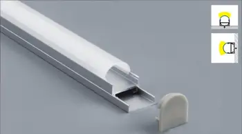Nemokamas pristatymas į Viršų Dizainas, Apvalios formos led anoduoto aliuminio kanalo flex led juostelės šviesos pagaminta kinijoje