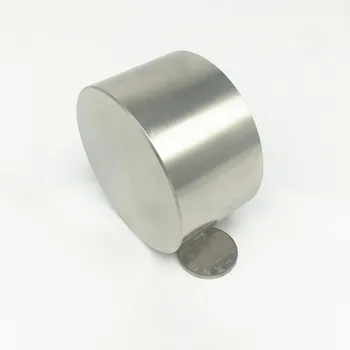Neodimio magnetas 70x40 N52 retųjų žemių super stiprus, galingas apvalus suvirinimo paieškos nuolatiniai magnetai 70*40 70x30 mm galio metalo