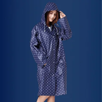 Neperšlampamas Lietpaltis Moterų ir Vyrų EVA Tirštėti Rainwear Universalus Poncho Pėsčiųjų Puodą Mados Kelionės Gobtuvu Ilgai Ponios Rainwear