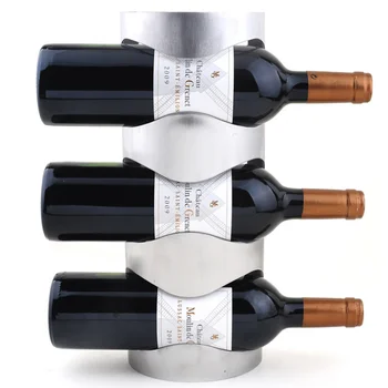 Nerūdijančio Plieno 3-butelis sieniniai vyninės sienos vyno laikiklis