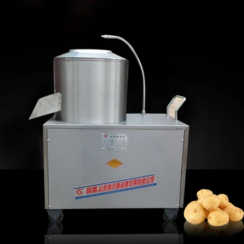 Nerūdijančio plieno 350 bulvių taro lupimo mašina/odos pašalinti mašina su valymo funkcija komercinės paskirties