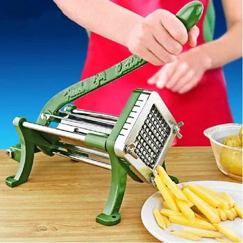 Nerūdijančio plieno bulvių juosta pjovimo mašina rankinis frensh mailius cutter