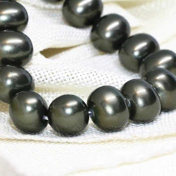 Netaisyklingos formos žavinga rašalo žaliosios gamtos shell perlų karoliukus 13*15mm moterų pasidaryk išvadas mados dovanos fine jewelry 15inch B2276