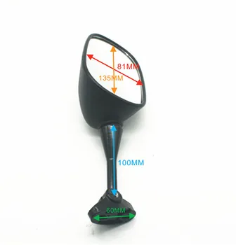 NEW Motorcycle Motorbike Scooter Left Right Rear View Mirror For SUZUKI SV1000 SV1000S SV650 S For Honda CBR600 F4i