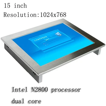 New Original 15 inch industrial touch panel PC Intel N2800 1.86GHz CPU RS232 1024x768 Resolution Industrial Tablet computer