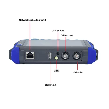 Newest 5 inch LCD 5MP 4MP 3MP 1080P AHD TVI CVI Analog CVBS Security Camera CCTV Tester Monitor Support HDMI VGA input