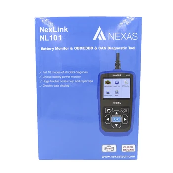 NexLink NL101 OBD2 Auto Diagnostikos Įrankis Variklio Kodo Skaitytuvas Multi-language Su rusų kalba Geriau Nei AUTEL AL519