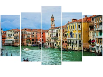Neįrėminti 5 vnt Didžiulis HD Spausdinti paveiksl Venecija Vanduo Miesto Statybos Tapybos Ant Drobės nepakartojama Dovana Kambarį Apdaila
