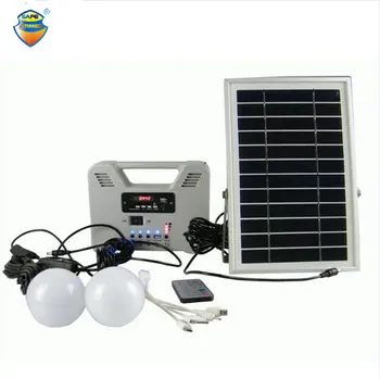 Nešiojamas Saulės Energijos Sistema su 2 apšvietimo/MP3/Radio/Bluetooth/Nuotolinio valdymo pultelio Lange Įkroviklis, Mobiliųjų Telefonų ir Kitos Įkrovimas