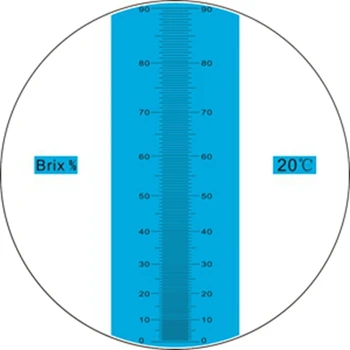 Nešiojamų Medaus Refraktometru Didelės Koncentracijos 58%~90% Brix 38~43 Būti 12-27% Vandens, Bitės Cukraus Maisto ATC Bitininkystės Analizatorius