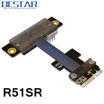 NGFF M. 2 Raktas A+E 1x PCIe Riser Extender Kortelės Adapteris Kabelio 5cm-80cm Gen3.0 Key E m2 pci-e ir PCI-Express 1x 2x 4x 8x 16x