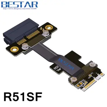 NGFF M. 2 Raktas A+E 1x PCIe Riser Extender Kortelės Adapteris Kabelio 5cm-80cm Gen3.0 Key E m2 pci-e ir PCI-Express 1x 2x 4x 8x 16x