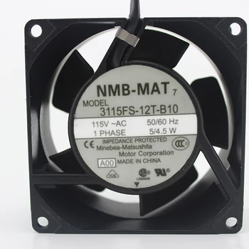 NMB-MAT 3115FS-12T-B10, A00 AC 115 V 5W 80x80x38mm Serverio Aikštėje ventiliatorius