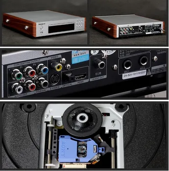 Nobsound DV-525 Aukštos Kokybės DVD, CD, USB Vaizdo grotuvas, mikrofonas karaoke Signalo Išvestis Coaxial/Optika/RCA/HDMI/S-Video Lizdai