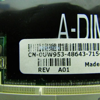 NOKOTION KN-0UW953 0UW953 UW953 nešiojamojo kompiuterio motininė Plokštė, Skirtas Dell inspiron 1501 DDR2 SOCKET S1 mainboard nemokamai cpu