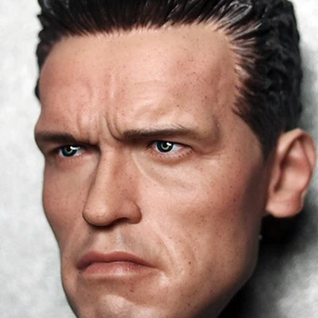Normali versija 1/6 Kopėčių Arnoldas Schwarzeneggeris Vyrų Galvos Skulptūra Modelio Terminatorius 2 12 