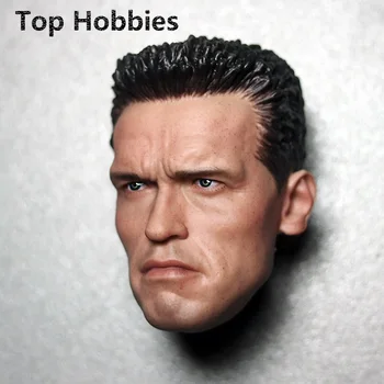 Normali versija 1/6 Kopėčių Arnoldas Schwarzeneggeris Vyrų Galvos Skulptūra Modelio Terminatorius 2 12 