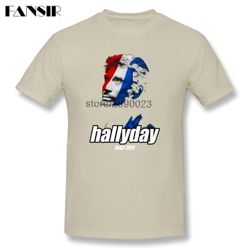 Normalus Marškinėliai Vyrams trumpomis Rankovėmis Medvilnės Užsakymą Johnny Hallyday prancūzijos Elvis Presley Šeimos Vasaros Tees Vyrų T-shirts