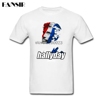 Normalus Marškinėliai Vyrams trumpomis Rankovėmis Medvilnės Užsakymą Johnny Hallyday prancūzijos Elvis Presley Šeimos Vasaros Tees Vyrų T-shirts