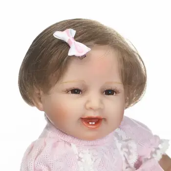 NPK Vinilo atgimsta kūdikiams 16inch silikono reborn baby lėlės 40CM Gyvas gimęs kūdikis mergina lėlės lėlės vaikams Kalėdų Žaislai