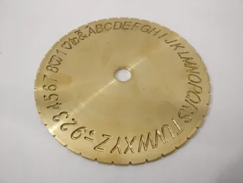 Nuolaida! Naują laišką, tipo dial šrifto disko modernaus bloko viduje žiedo graviravimas mašina 12.2 cm