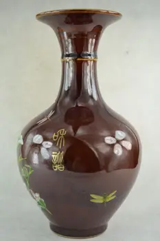 Nuostabus, Senas Kolekcionuojamų Dekoruoti Ranka Porceliano Piešimo Lotus Vaza