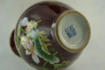 Nuostabus, Senas Kolekcionuojamų Dekoruoti Ranka Porceliano Piešimo Lotus Vaza