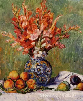 Nusipirkti drobės, paveikslai, Pierre Auguste Renoir atgaminti Gėlių ir Vaisių rankomis dažyti Aukštos kokybės