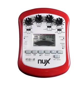 NUX PG-2 Nešiojamų Elektrinė Gitara Multi-Effects Procesorius su Imtuvas Metronome Triukšmo Vartai