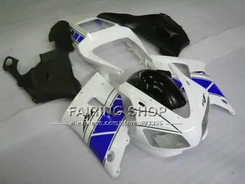 OD7C Įpurškimo purvasargiai komplektas YAMAHA YZF R1 YZF1000 98 99 R1 mėlyna balta motociklo EXUP purvasargiai 1998 1999 YZF R1 OD6C