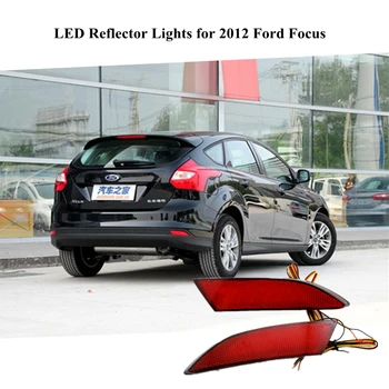OKEN 2012 Ford Focus Automobilių Aksesuarai LED Raudonas Galinis Bamperis Atšvaitai, Šviesos, Stabdžių Stovėjimo Įspėjimo Naktį Veikia galinius Žibintus