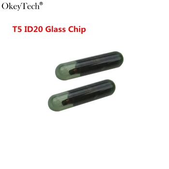 Okeytech 10vnt/daug Aukštos Kokybės Automobilio Raktas Chip T5 Stiklo Atsakiklis Chip ID T5-20 Už Automobilio Raktas T5 Chip Spynų Įrankis ID T5