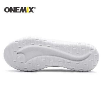 Onemix NAUJAS unisex bėgimo bateliai kvėpuojantis akių vyrų lengvas sneaker lauko pėsčiomis trekas batai moterų sporto sneaker