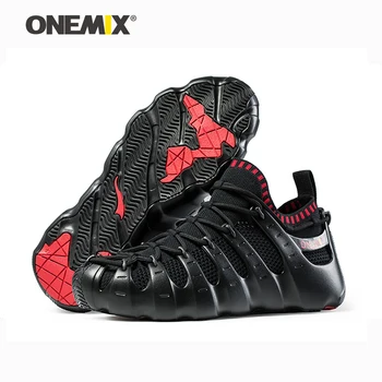 Onemix Romos batai lauko vaikščiojimo batai kojinės-kaip sportbačiai aplinkos bėgiojimo batai vyriški bėgimo bateliai, sportbačiai moterys