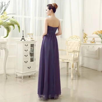 Originalus Dizainas Paprastas Linijos, Brangioji, Violetinė Šifono Prom Dresses Prom Suknelė