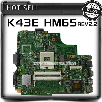 Originalus K43E USB3.0 REV 2.2 PGA989 HM65 DDR3 Laptopo plokštė K43SD Visiškai išbandyta