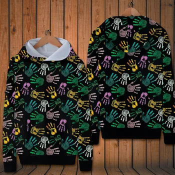 Originalus kūrybinės graffiti asmeninį palmių modelio spausdinimo hip-hop hoodies Rudenį&Žiemos Naujos kokybės negabaritinių megztiniai vyrams